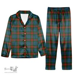 ScotsTee Shop Scottish Langston Tartan Pajama Satin Velvet Flannel Pajama Set