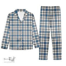 ScotsTee Shop Scottish Hannay Ancient Tartan Pajama Satin Velvet Flannel Pajama Set