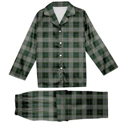 ScotsTee Shop Scottish Kelso Tartan Pajama Satin Velvet Flannel Pajama Set