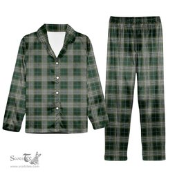 ScotsTee Shop Scottish Kelso Tartan Pajama Satin Velvet Flannel Pajama Set