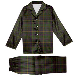 ScotsTee Shop Scottish Hall Tartan Pajama Satin Velvet Flannel Pajama Set