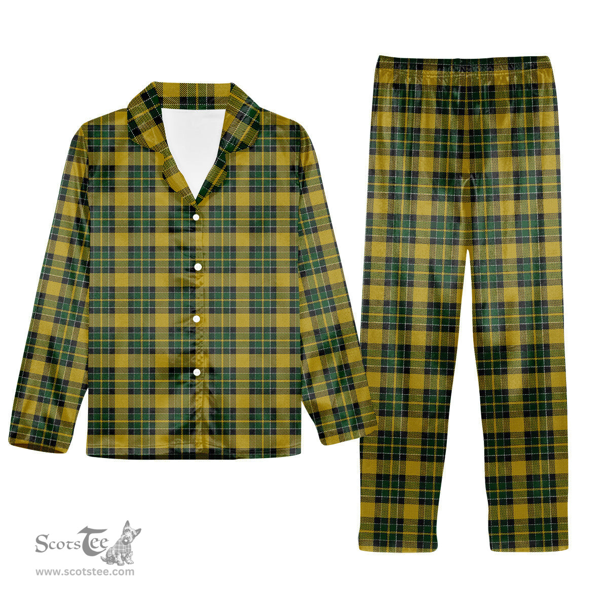 ScotsTee Shop Scottish Jacobite 2 Tartan Pajama Satin Velvet Flannel Pajama Set