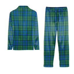 ScotsTee Shop Scottish Lockhart Ancient Tartan Pajama Satin Velvet Flannel Pajama Set