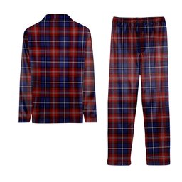 ScotsTee Shop Scottish Harris 1997 Tartan Pajama Satin Velvet Flannel Pajama Set