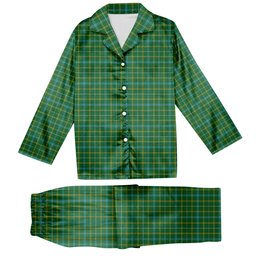 ScotsTee Shop Scottish Kennedy Irish Ancient Tartan Pajama Satin Velvet Flannel Pajama Set