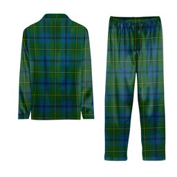 ScotsTee Shop Scottish Johnston Tartan Pajama Satin Velvet Flannel Pajama Set