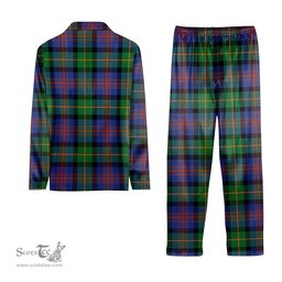 ScotsTee Shop Scottish Logan Ancient Tartan Pajama Satin Velvet Flannel Pajama Set