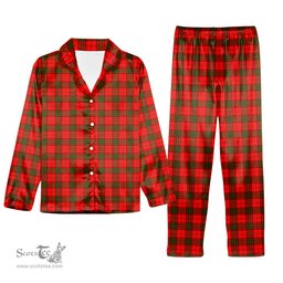 ScotsTee Shop Scottish Herries Tartan Pajama Satin Velvet Flannel Pajama Set