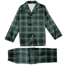 ScotsTee Shop Scottish Johnston Dress Dalgleish Tartan Pajama Satin Velvet Flannel Pajama Set