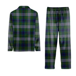 ScotsTee Shop Scottish Johnston Dress Dalgleish Tartan Pajama Satin Velvet Flannel Pajama Set