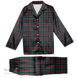 ScotsTee Shop Scottish Lindsay-McGee Ancient Clan Tartan Pajama Satin Velvet Flannel Pajama Set