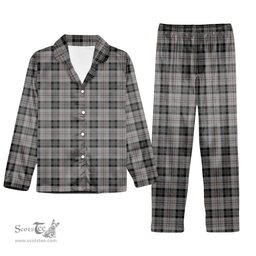 ScotsTee Shop Scottish Harris Tartan Pajama Satin Velvet Flannel Pajama Set