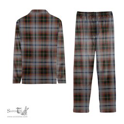 ScotsTee Shop Scottish Innes Red Dress Dance Tartan Pajama Satin Velvet Flannel Pajama Set