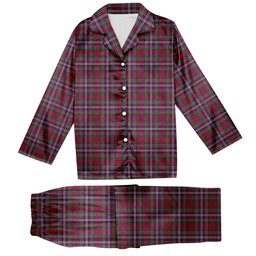 ScotsTee Shop Scottish Lendrum Lyon version Tartan Pajama Satin Velvet Flannel Pajama Set