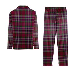 ScotsTee Shop Scottish Lendrum Lyon version Tartan Pajama Satin Velvet Flannel Pajama Set