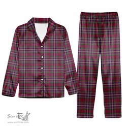 ScotsTee Shop Scottish Lendrum Lyon version Tartan Pajama Satin Velvet Flannel Pajama Set