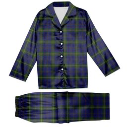 ScotsTee Shop Scottish Joss Tartan Pajama Satin Velvet Flannel Pajama Set