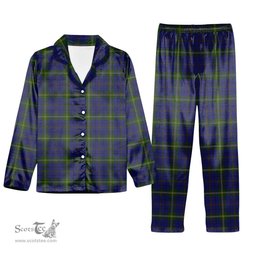 ScotsTee Shop Scottish Joss Tartan Pajama Satin Velvet Flannel Pajama Set