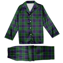ScotsTee Shop Scottish Inkster Tartan Pajama Satin Velvet Flannel Pajama Set