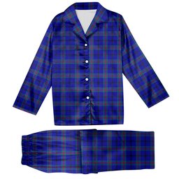 ScotsTee Shop Scottish Kinding Tartan Pajama Satin Velvet Flannel Pajama Set