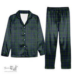ScotsTee Shop Scottish Graham of Montrose 3 Tartan Pajama Satin Velvet Flannel Pajama Set