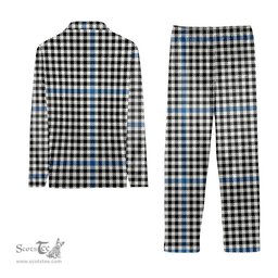 ScotsTee Shop Scottish Gladstone Ancient Tartan Pajama Satin Velvet Flannel Pajama Set
