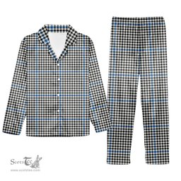 ScotsTee Shop Scottish Gladstone Ancient Tartan Pajama Satin Velvet Flannel Pajama Set