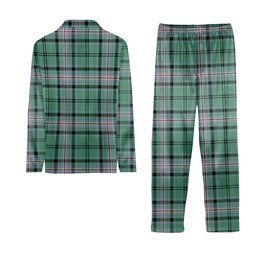 ScotsTee Shop Scottish Kelly of Sleat Hunting Ancient Tartan Pajama Satin Velvet Flannel Pajama Set