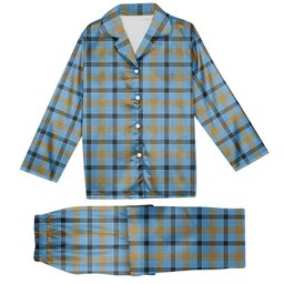 ScotsTee Shop Scottish Laing Ancient Tartan Pajama Satin Velvet Flannel Pajama Set