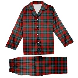 ScotsTee Shop Scottish Livingstone MacLay MacLeay Tartan Pajama Satin Velvet Flannel Pajama Set