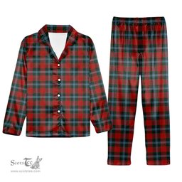 ScotsTee Shop Scottish Livingstone MacLay MacLeay Tartan Pajama Satin Velvet Flannel Pajama Set
