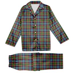 ScotsTee Shop Scottish Glass Tartan Pajama Satin Velvet Flannel Pajama Set