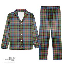 ScotsTee Shop Scottish Glass Tartan Pajama Satin Velvet Flannel Pajama Set