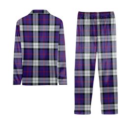 ScotsTee Shop Scottish Sinclair Dress (Dance) Modern Clan Tartan Pajama Satin Velvet Flannel Pajama Set