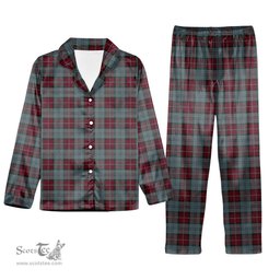ScotsTee Shop Scottish Rob Roy (Film) Tartan Pajama Satin Velvet Flannel Pajama Set