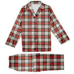 ScotsTee Shop Scottish Rose Dress Ancient Tartan Pajama Satin Velvet Flannel Pajama Set