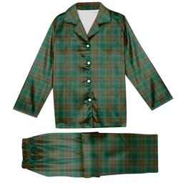 ScotsTee Shop Scottish Shaw of Tordarroch Hunting Ancient Tartan Pajama Satin Velvet Flannel Pajama Set