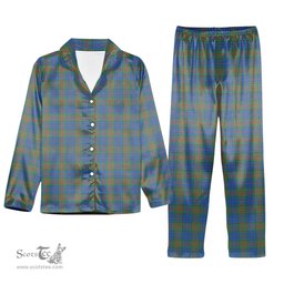 ScotsTee Shop Scottish Stewart of Appin Hunting Ancient Tartan Pajama Satin Velvet Flannel Pajama Set