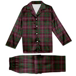 ScotsTee Shop Scottish Stewart of Bute Hunting Tartan Pajama Satin Velvet Flannel Pajama Set
