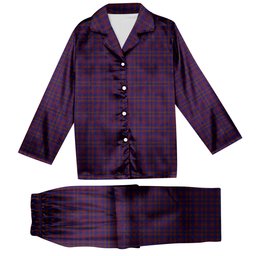 ScotsTee Shop Scottish Nithsdale Dalgliesh Tartan Pajama Satin Velvet Flannel Pajama Set