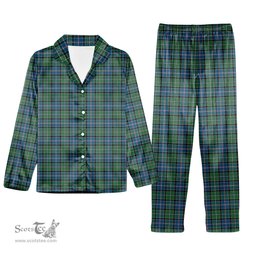 ScotsTee Shop Scottish Stirling Modern Tartan Pajama Satin Velvet Flannel Pajama Set