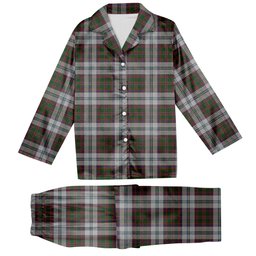ScotsTee Shop Scottish Stewart of Appin Dress Tartan Pajama Satin Velvet Flannel Pajama Set