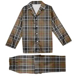 ScotsTee Shop Scottish Thomson Camel Tartan Pajama Satin Velvet Flannel Pajama Set