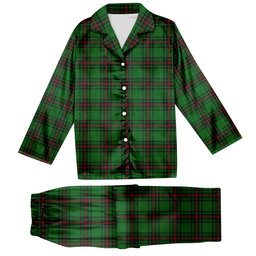 ScotsTee Shop Scottish Orrock Tartan Pajama Satin Velvet Flannel Pajama Set