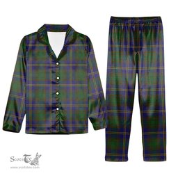 ScotsTee Shop Scottish Strange of Balkaskie Tartan Pajama Satin Velvet Flannel Pajama Set