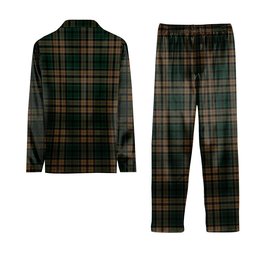 ScotsTee Shop Scottish Sackett Tartan Pajama Satin Velvet Flannel Pajama Set
