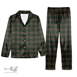 ScotsTee Shop Scottish Sackett Tartan Pajama Satin Velvet Flannel Pajama Set