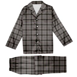 ScotsTee Shop Scottish Sobieski-Stewart Tartan Pajama Satin Velvet Flannel Pajama Set