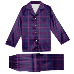 ScotsTee Shop Scottish Pride of Glencoe Tartan Pajama Satin Velvet Flannel Pajama Set