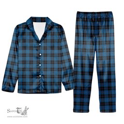 ScotsTee Shop Scottish Sorbie Tartan Pajama Satin Velvet Flannel Pajama Set